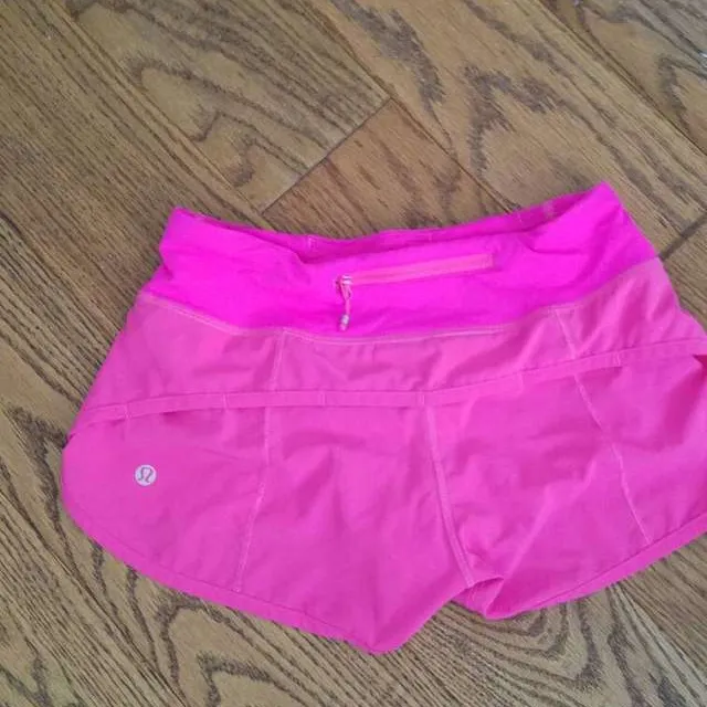 Hot Pink Lululemon Shorts. Size 2 photo 1