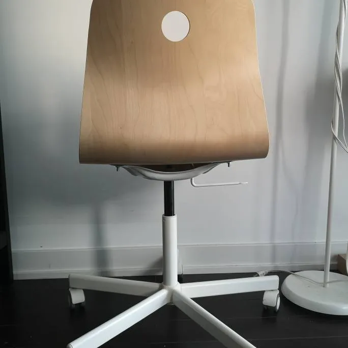 White IKEA Swivel Chair photo 4