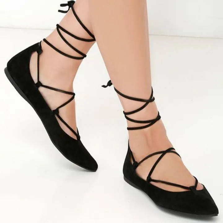 Steve Madden Eleanorr Lace up Flats photo 1
