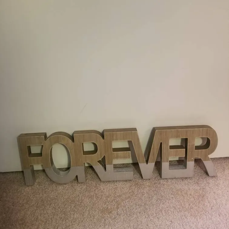 Forever Wooden Sign photo 1