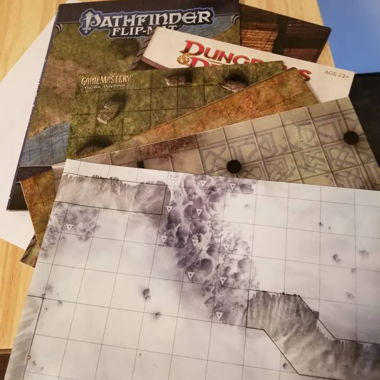 pathfinder rule books and dungeon tiles photo 3