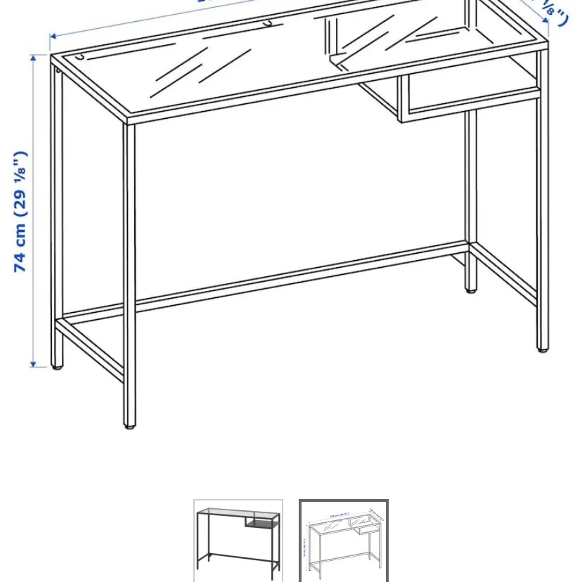 VITTSJO Black Laptop Table 💻 From IKEA photo 3