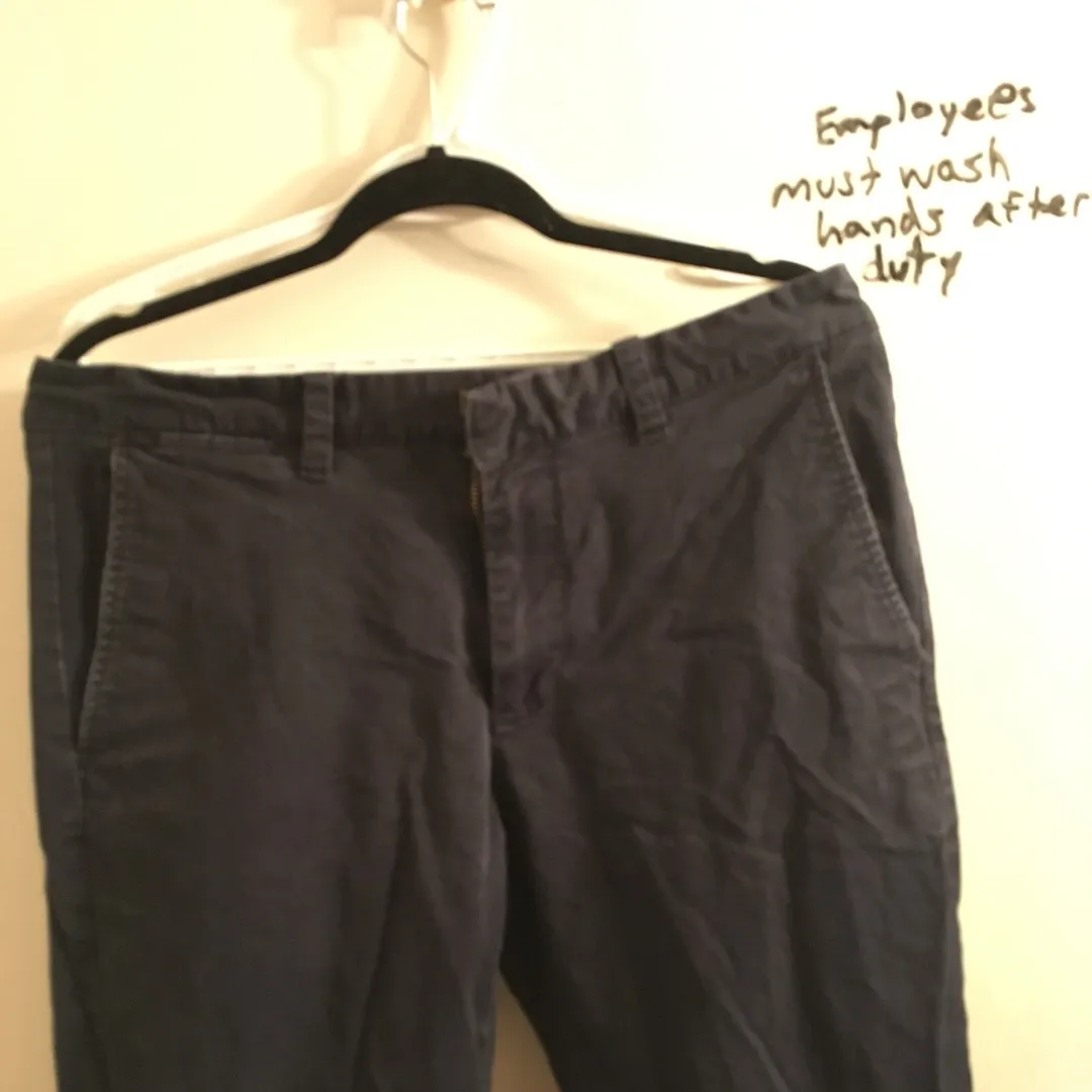 Worn Joe Fresh Trousers Navy Blue Size 34 Men’s photo 3
