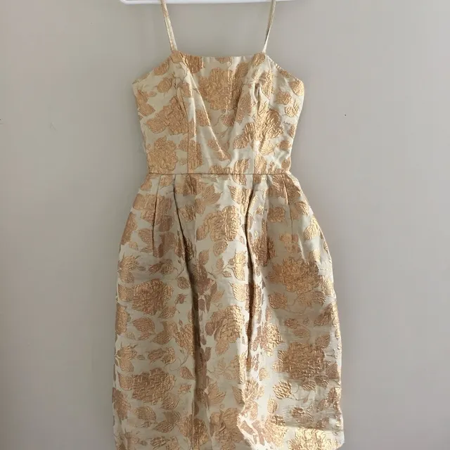 Gorgeous Brocade Vintage Party Dress - Small photo 1