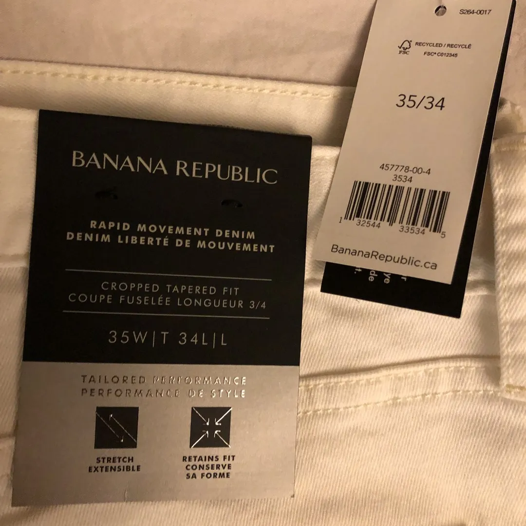 BNIB Banana Republic Men’s Jeans 35x34 photo 3