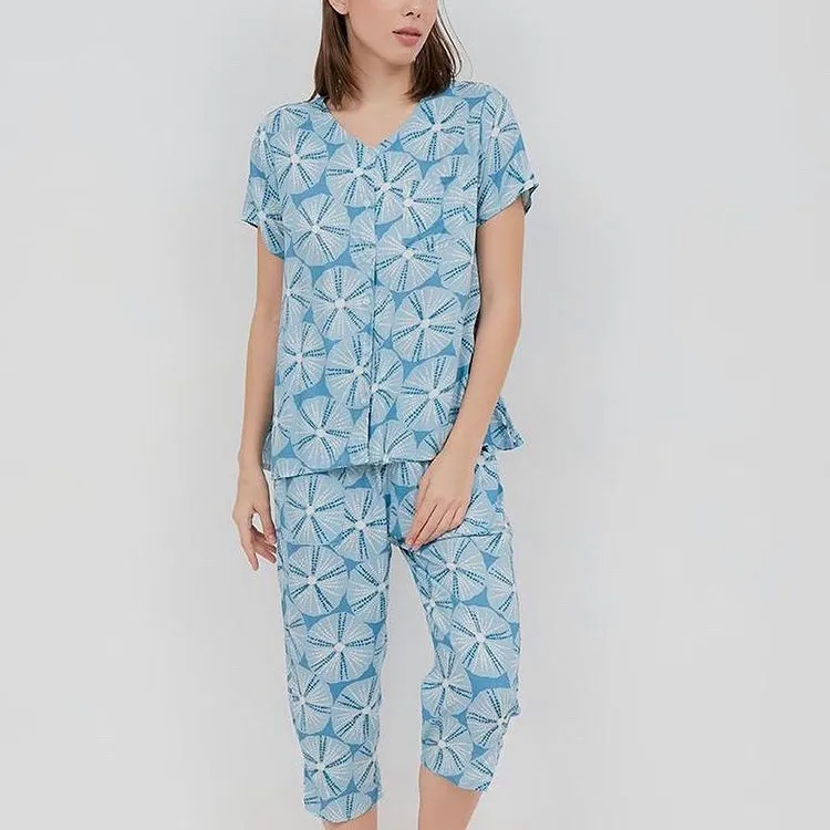 Blue Floral Sleepwear photo 1