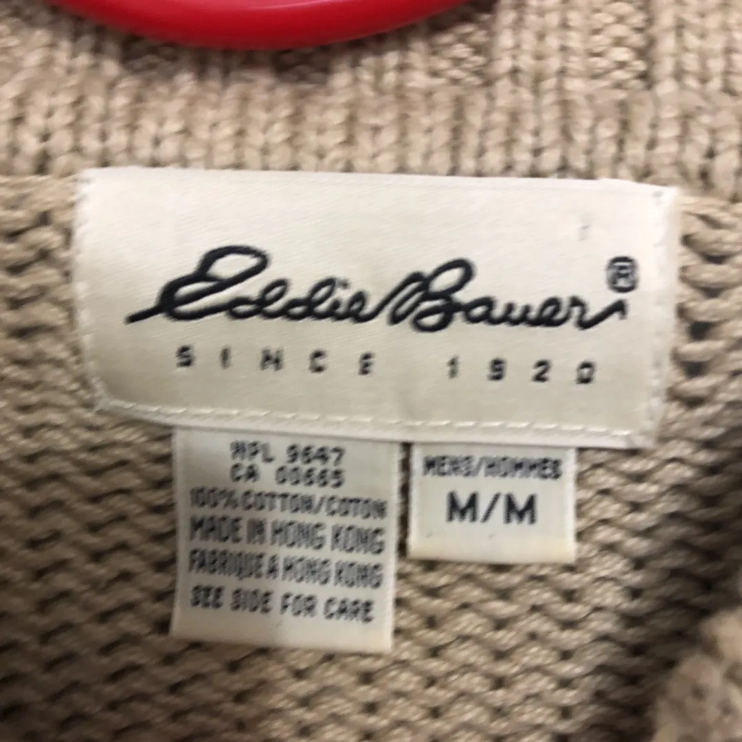 Vintage Eddie Bower Pull Over Knit Sweater Size M photo 4