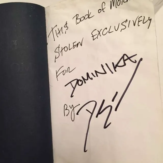 Doug Stanhope Signed Book Of Mormon photo 3