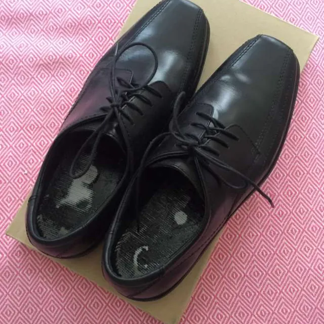 Men's Size 9.5 Black Dress Shoes photo 1
