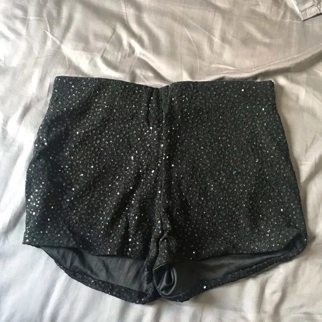 Sparkly Party Shorts - Size Large photo 1