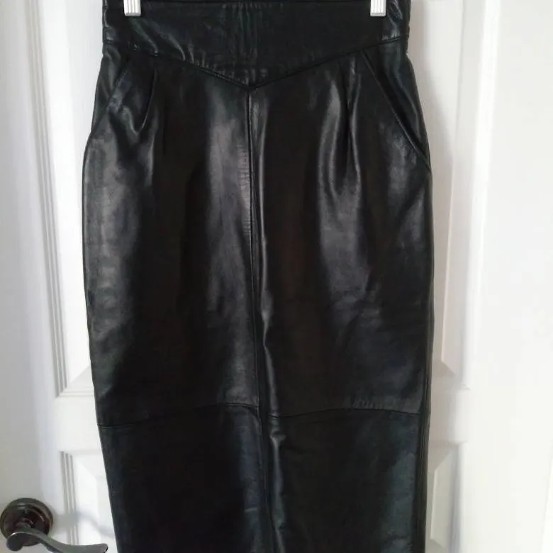 Leather Pencil Skirt Sz.XS/S photo 6
