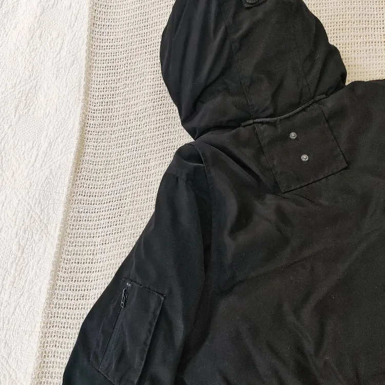 Roots Bomber Down Puff Jacket - Black, Size M photo 7