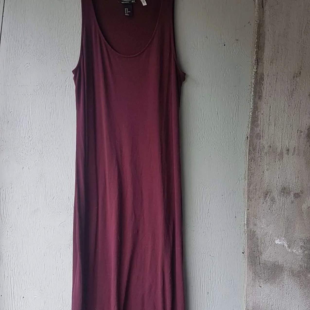 H&M Maxi Dress Burgundy (Size M) photo 1