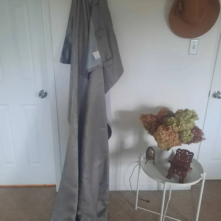 Two Silver Grey DKNY Curtains photo 4