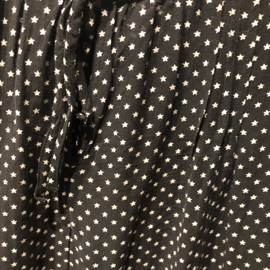 Star Patterned Black Top photo 3