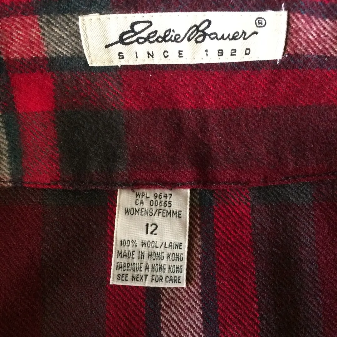 Vintage Eddie Bauer Wool Skirt photo 3