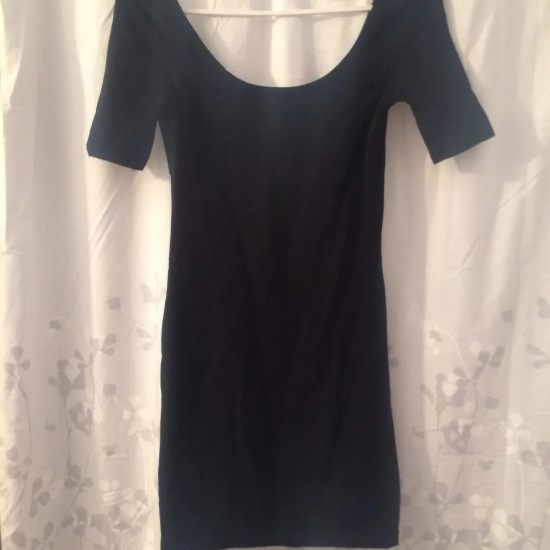 American Apparel Stretchy Black Dress photo 1