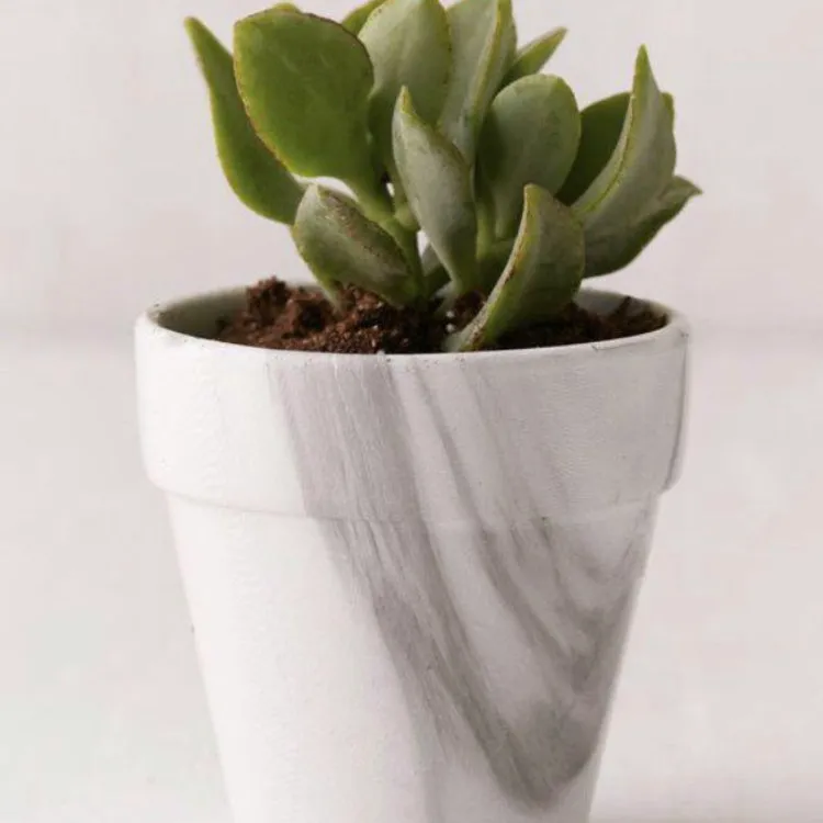 BNWT Urban Outfitters Marble Planter Pot photo 1