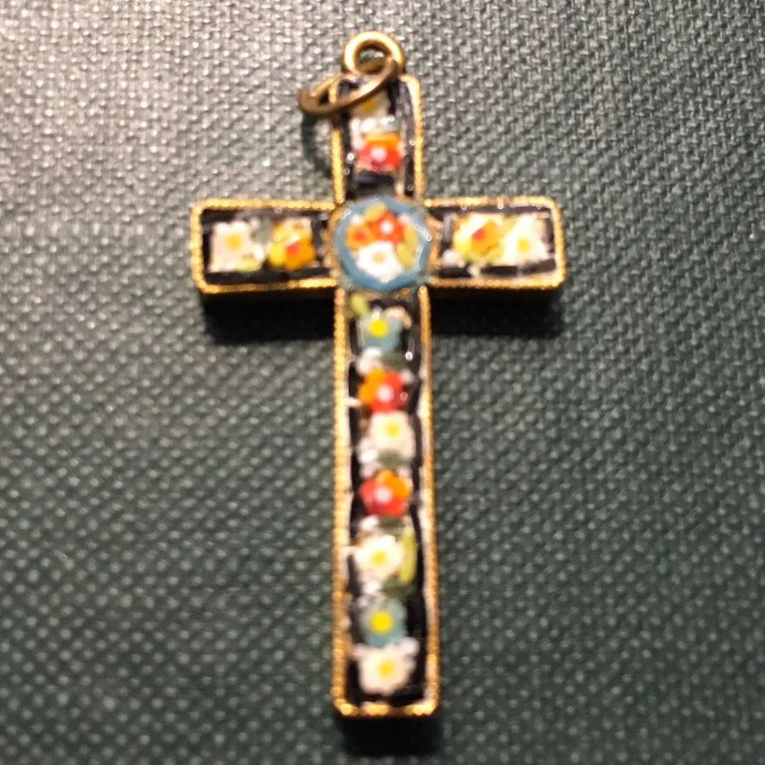 Decorative Cross Pendant From Italy photo 1