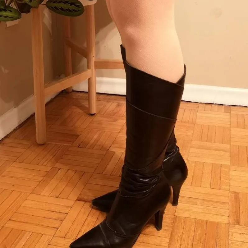 👢 Leather Boots Size 5 photo 4