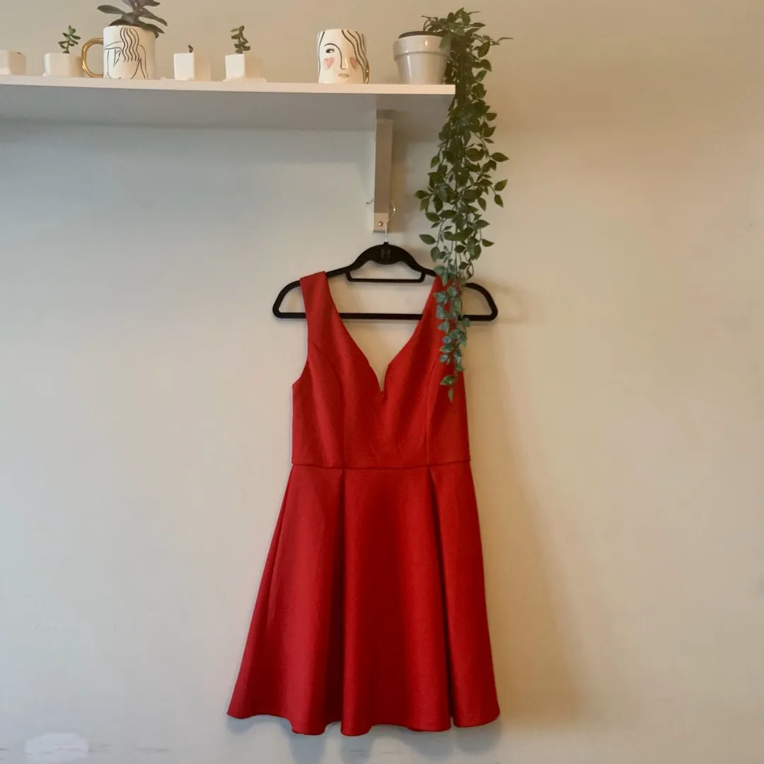 Red Party Dress - Medium photo 1