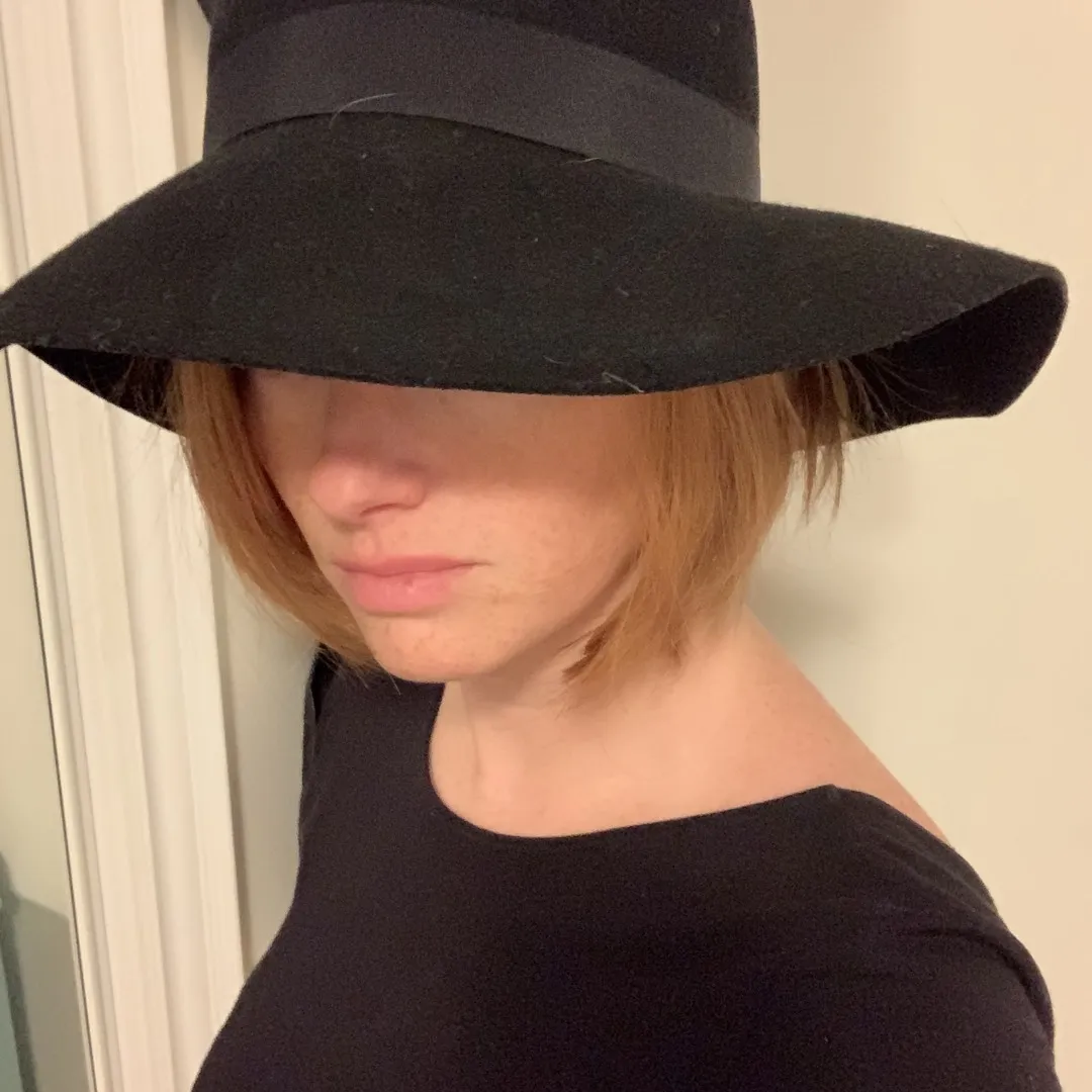 Black Wide Brim Hat photo 1