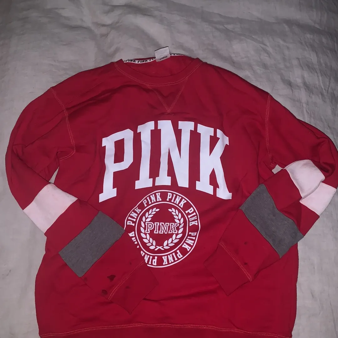 Pink Long Sleeve Sweater (size medium) photo 1