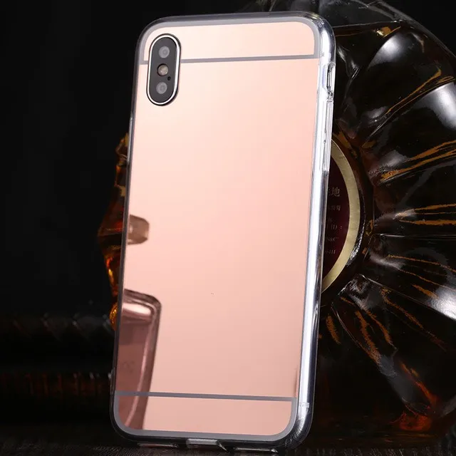 Rose Gold Mirror Phone Case for iPhone X or XS photo 1