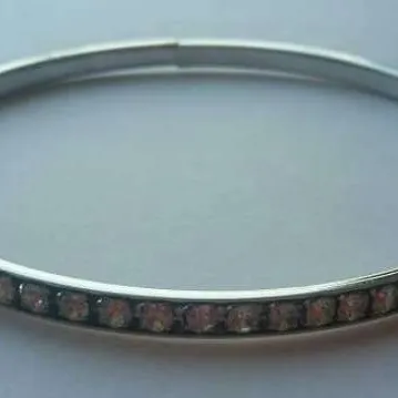 Silver Tone Bracelet with Crystals photo 1