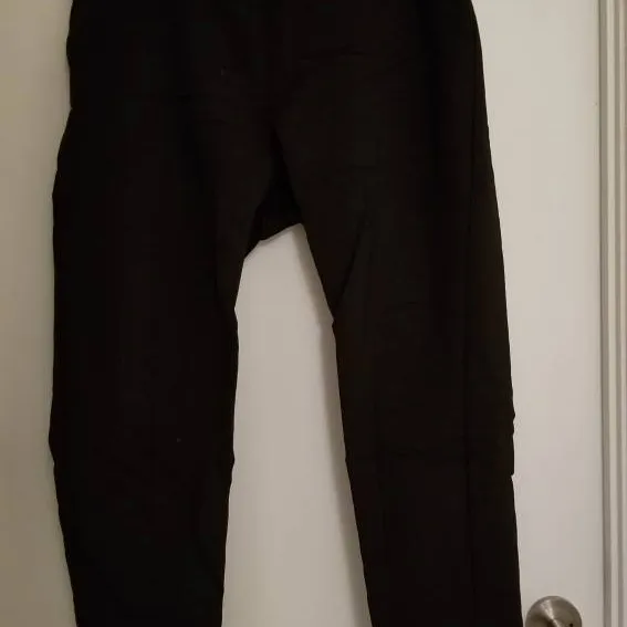 Black Dress Pants with Stretchy Waistband photo 4