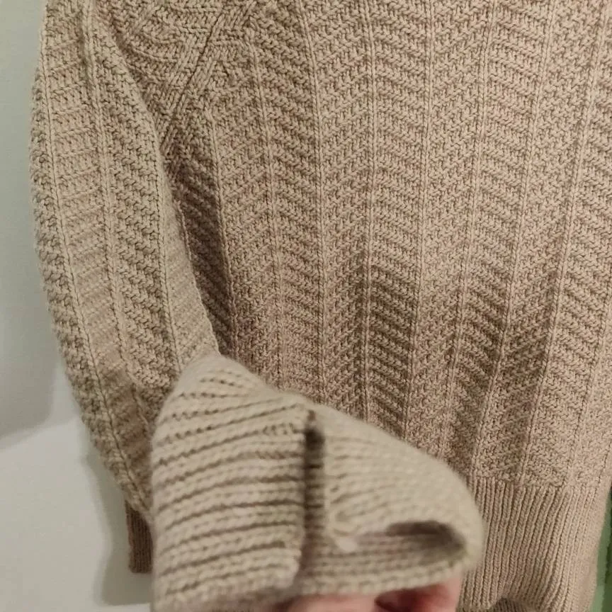 Beige Knit Sweater photo 3