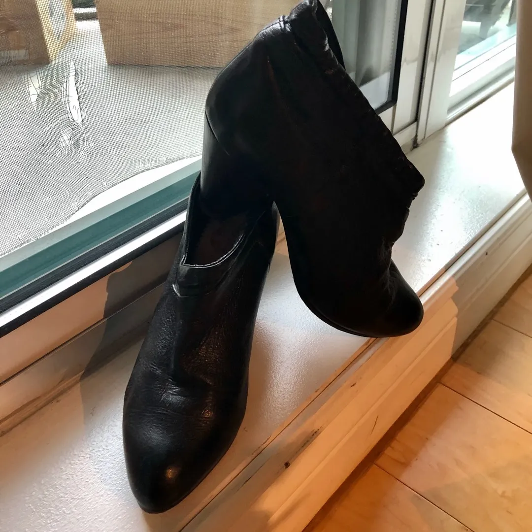 Diesel Leather Booties Size 9 photo 3