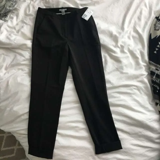 Black H&M Trousers Size 6 #bnwt photo 1