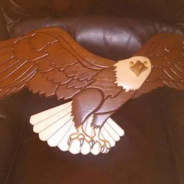 Large Wooden Eagle Handmade In New Brunswick photo 3