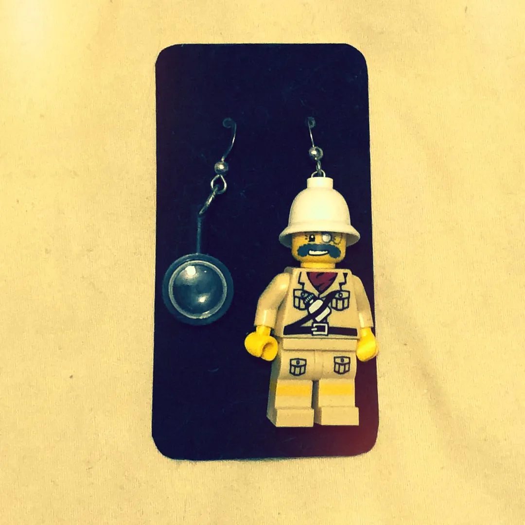 Lego Explorer Minifigure Earrings photo 1