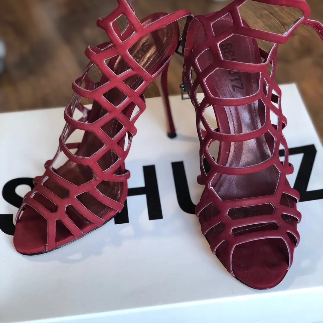 SCHUTZ Red High Heels (Size 7) photo 1