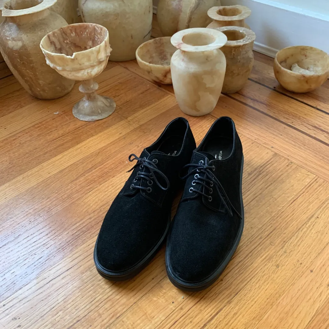 Wings And Horns Vibram Sole Black Suede Shoe. Size 42 photo 1