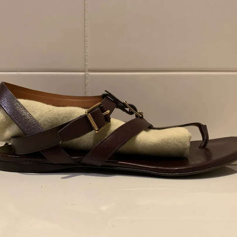Leather Burberry Sandals Size 8 photo 4
