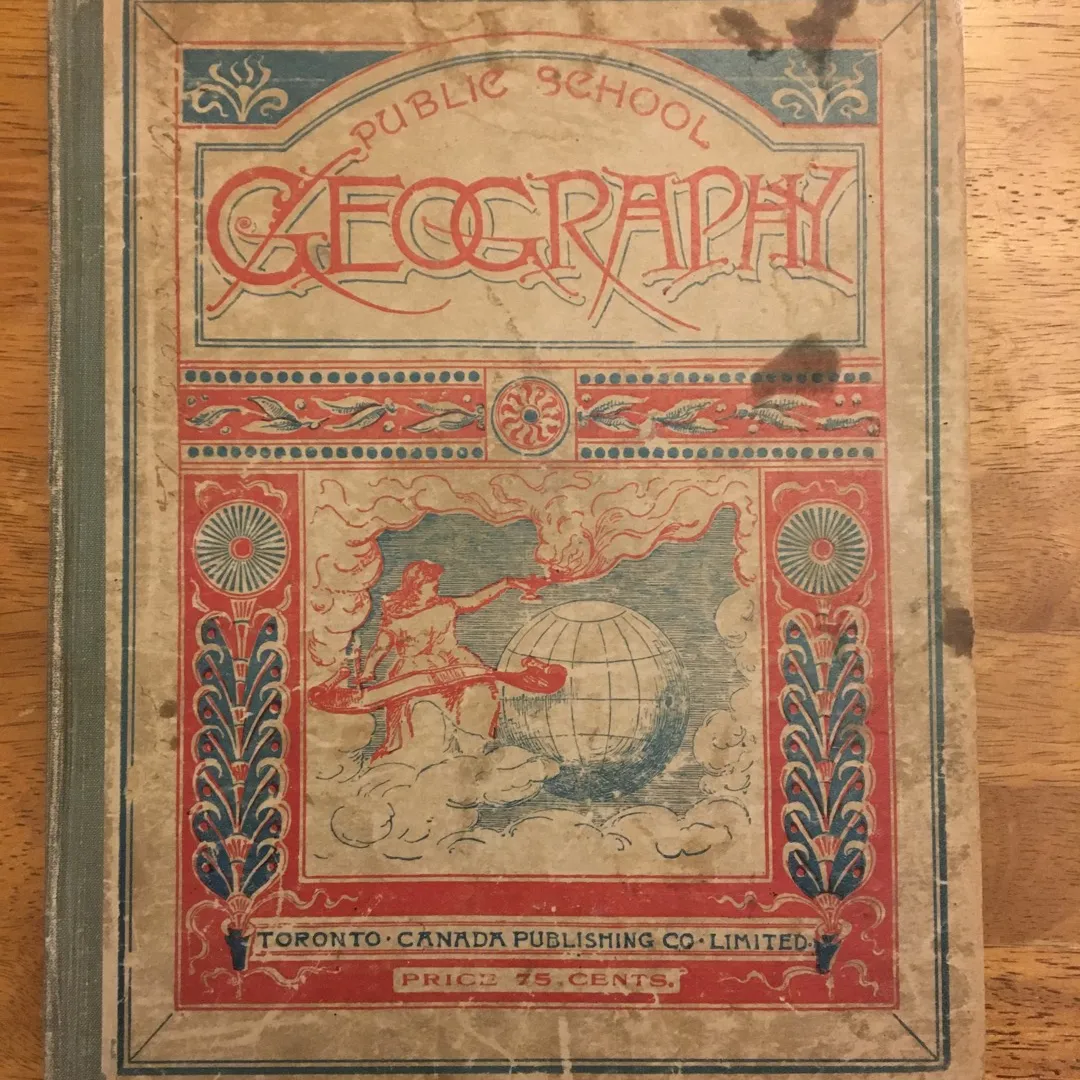 Geography Textbook 1905 photo 1