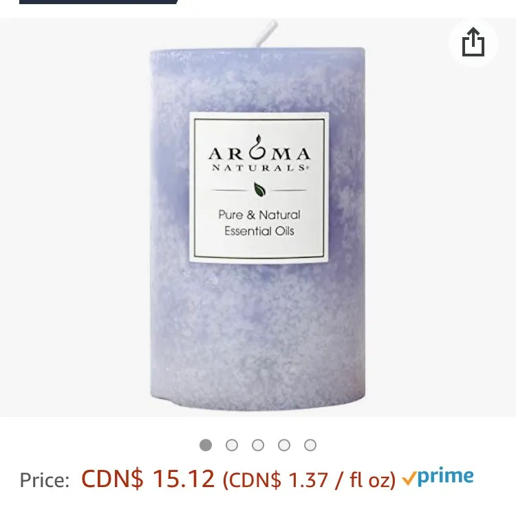 Aroma Naturals Aromatherapy Candle Lavender photo 1