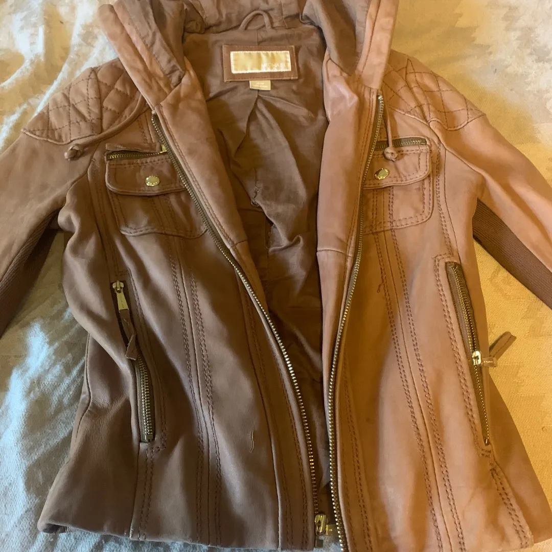 Michael Kors Leather Jacket photo 1
