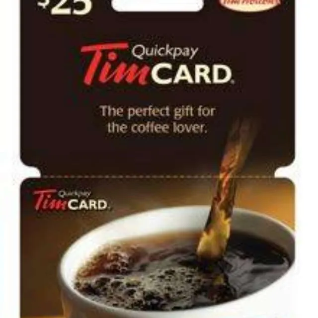 $25 Tims Gift Card photo 1