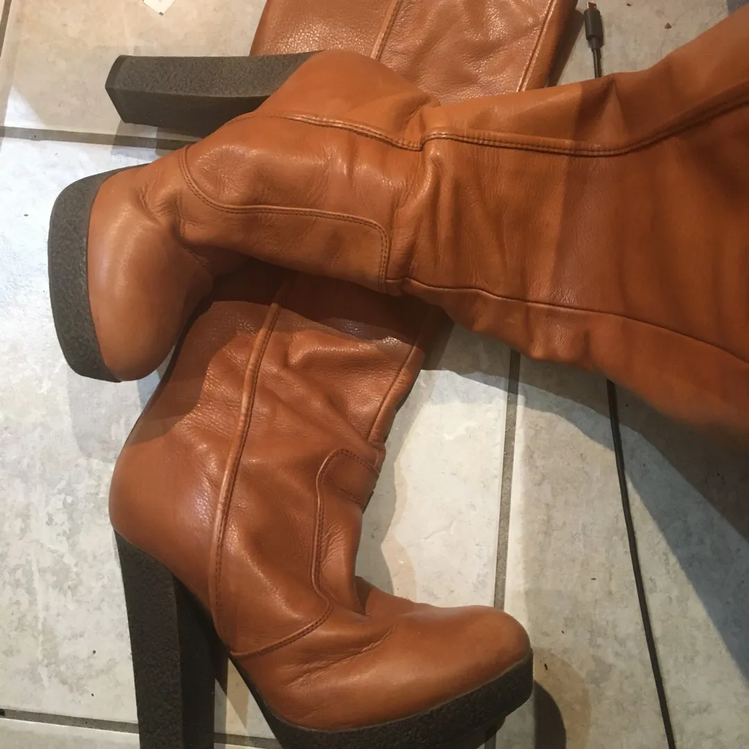 Miss Sixty BRAND NEW Genuine Leather Boots Size 38 photo 1