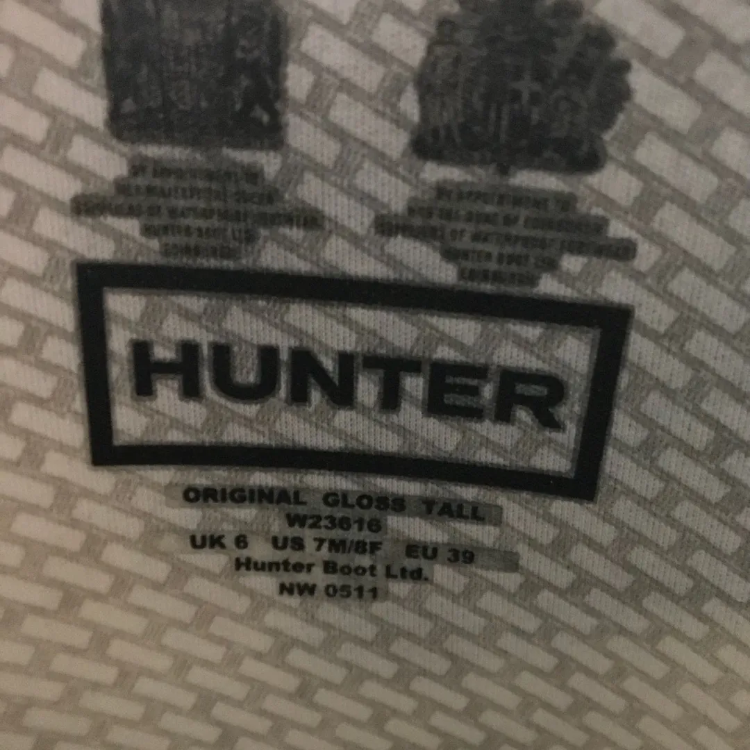 Hunter Black Boots Size US 7 photo 8