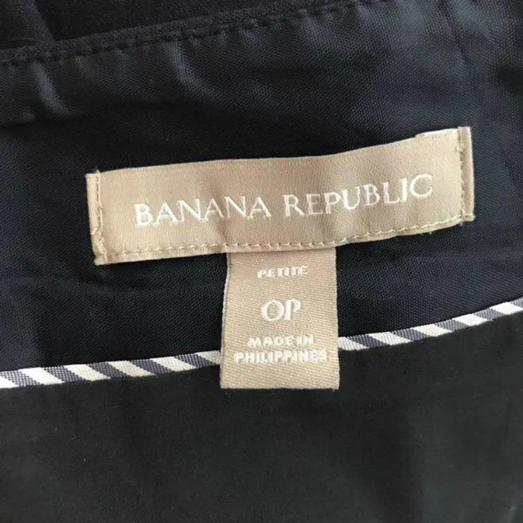 Banana Republic Navy Pencil Skirt photo 3