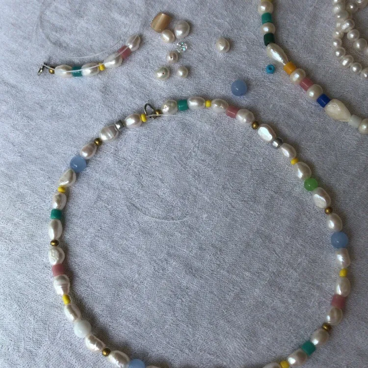 Freshwater Pearl Rainbow Necklace photo 3