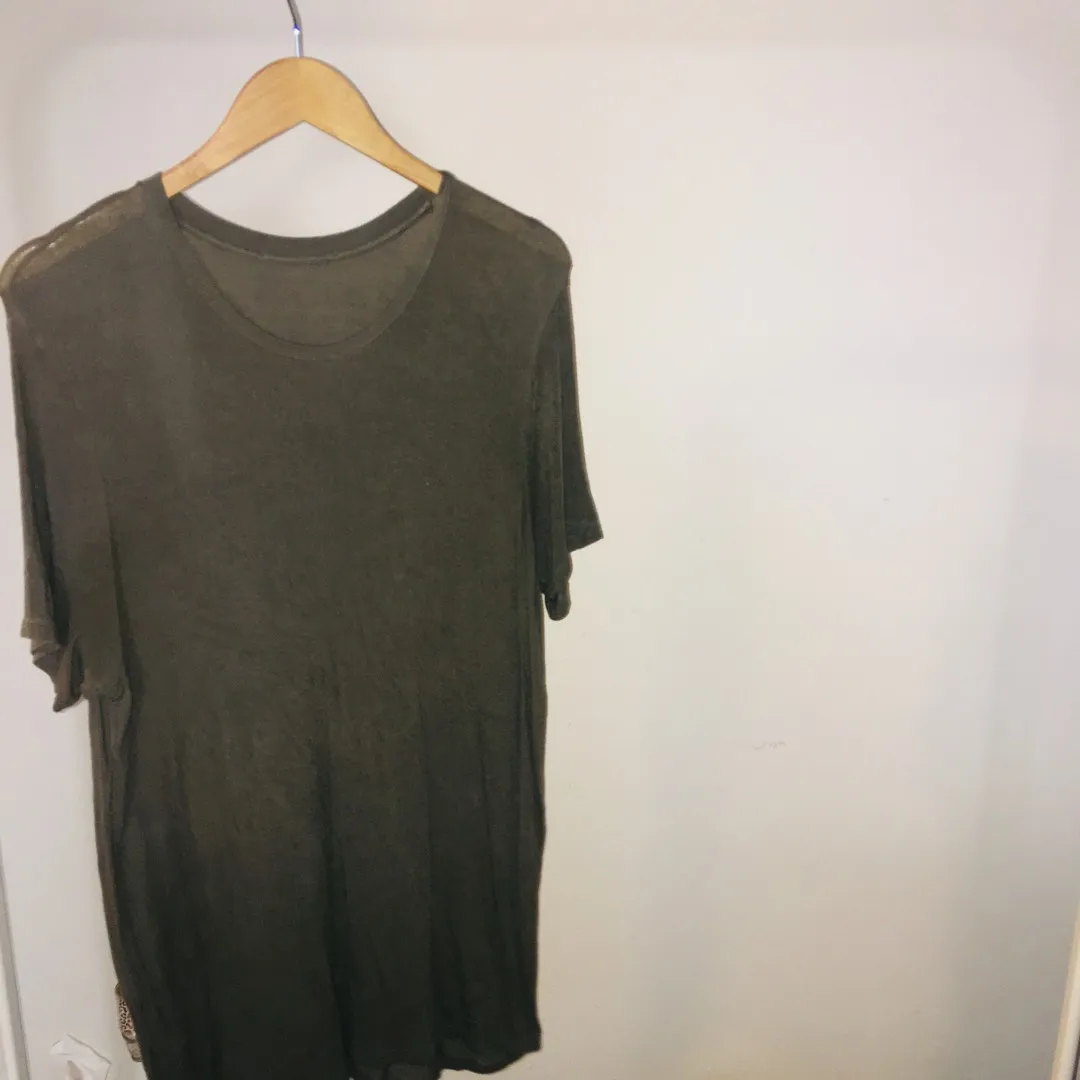 Brandy Melville Olive T-Shirt Dress photo 3