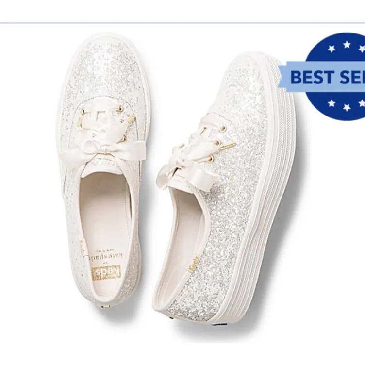Brand New In Box Kate Spade For Keds Glitter Sneakers 9 photo 1