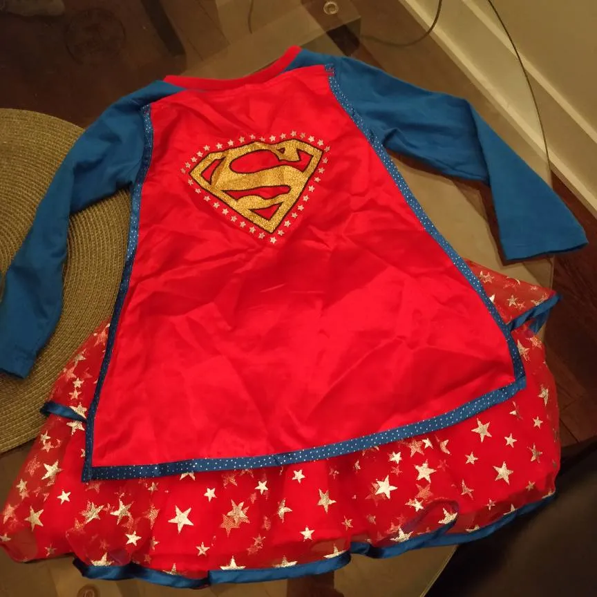 Halloween Supergirl Costume For 3-4 Year Old photo 3