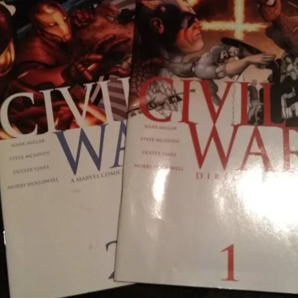 Marvel Comics Civil War 1 & 2 photo 1